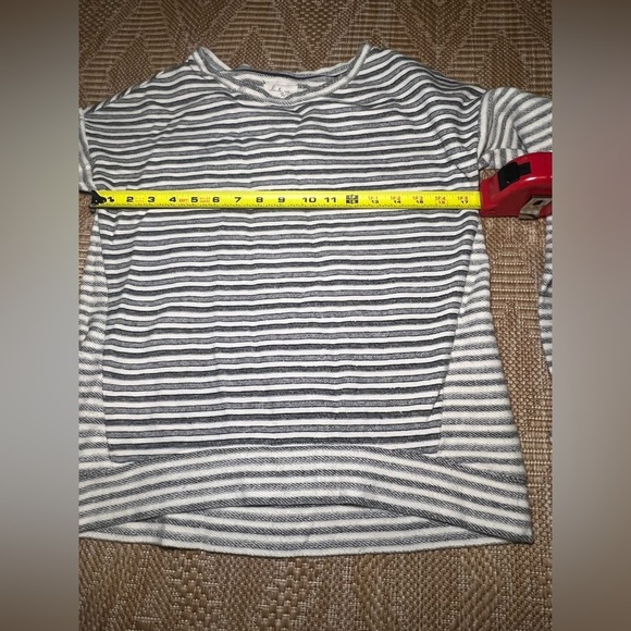 Loft Lou & Grey Women's Grey and White Striped Sweater, Size S, Great Condition - Picture 7 of 9